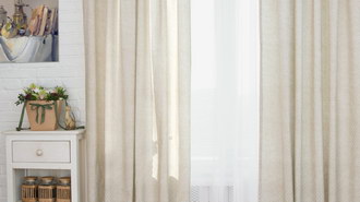 Decorative curtains Ezmoris De Bianco