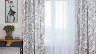 Decorative curtains Izumi gris