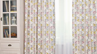 Decorative curtains Karnal aqua