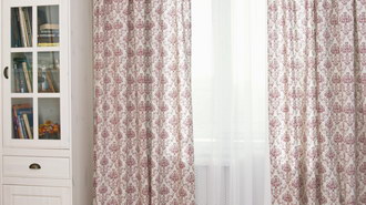 Decorative curtains Tanit rojo